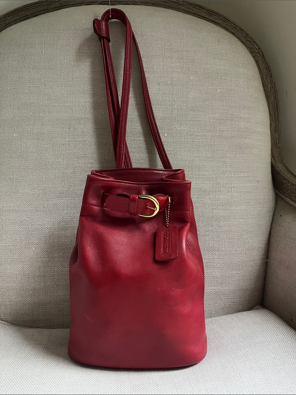 Coach Vintage Red Backpack USA 1997 Cornelia 4162